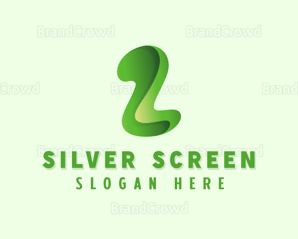 Green Abstract Number 2 Logo