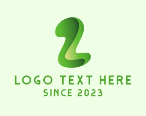 Slime - Green Abstract Number 2 logo design