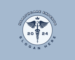 Physician Medical Caduceus logo design