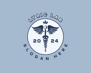 Physician Medical Caduceus logo design