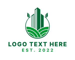 Establishment - Leaf Building Towers logo design