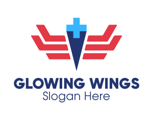 Healthcare Medical Wings logo design