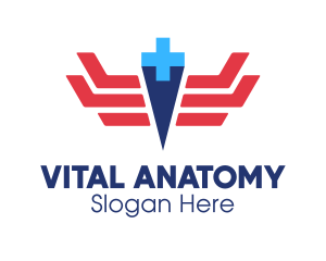 Healthcare Medical Wings logo design