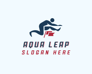 Jump Leap Hurdle Training logo design