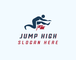 Jump Leap Hurdle Training logo design