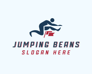 Jump Leap Hurdle Training logo design