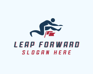Hurdle - Jump Leap Hurdle Training logo design