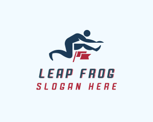 Jump Leap Hurdle Training logo design