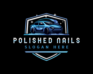 Car Cleaning Shield logo design