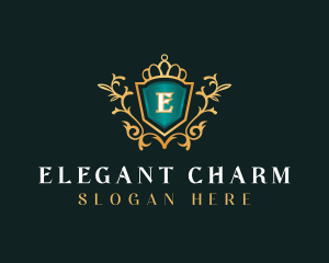 Shield Elegant Royal logo design