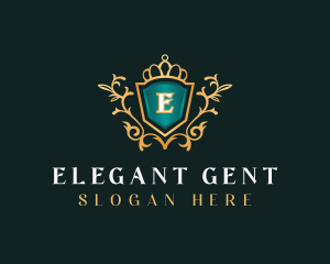 Shield Elegant Royal logo design