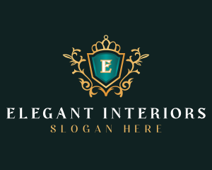 Shield Elegant Royal logo design