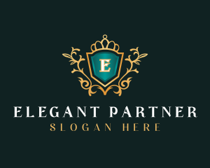 Shield Elegant Royal logo design