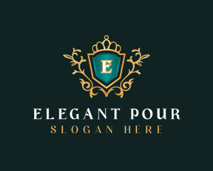 Shield Elegant Royal logo design