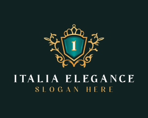 Shield Elegant Royal logo design