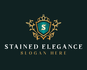 Shield Elegant Royal logo design