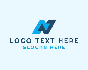 Text - Professional Business Letter N logo design