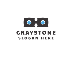 Gray - Gray Pillow Eyeglasses logo design