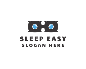 Gray Pillow Eyeglasses logo design