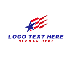 Campaign - America Flag Star USA logo design