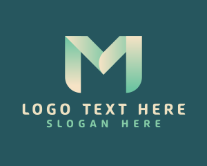 Gradient - Techno Agency Letter M logo design