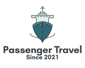 Passenger - Blue Ferry Ship logo design