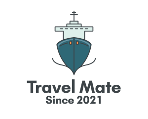 Passenger - Blue Ferry Ship logo design