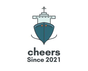 Seaman - Blue Ferry Ship logo design