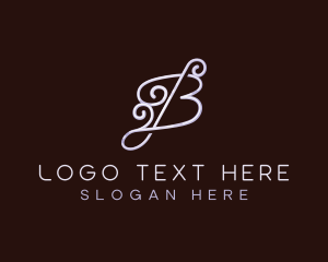 Boutique - Fashion Thread Letter B logo design