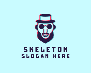 Static Motion - Mysterious Hat Man logo design