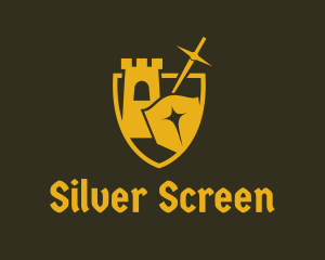 Clan - Turret Shield Sword logo design
