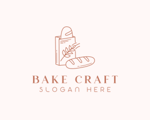 Loaf Bread Bakery logo design