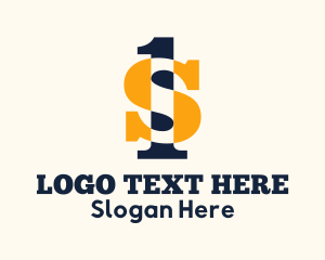 Original - Banking S & 1 Monogram logo design