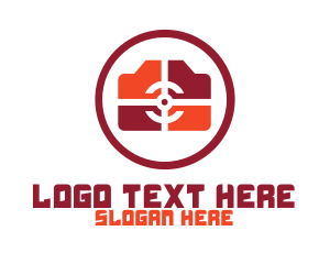 Vlogger - Modern Camera Badge logo design