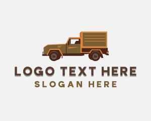 Transport - Delivery Logistics Truck logo design