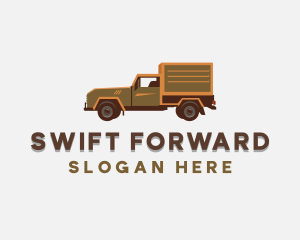 Forwarder - Delivery Logistics Truck logo design