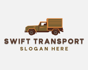 Delivery Logistics Truck logo design