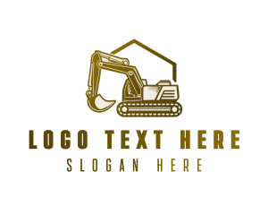 Heavy Machinery - Heavy Machine Excavator logo design