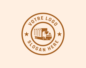 Logistics Cargo Truck  Logo
