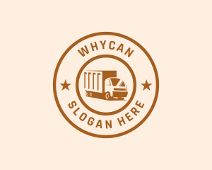 Logistics Cargo Truck  Logo