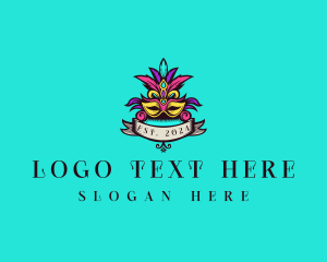 Festival - Mardi Gras Festival logo design