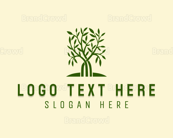 Nature Garden Tree Logo