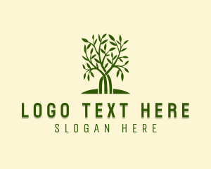 Maple Tree - Nature Garden Tree logo design