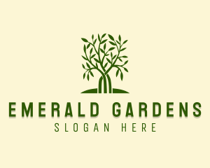 Nature Garden Tree logo design