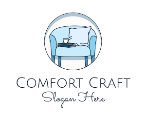 Upholstery - Armchair Furniture Upholstery logo design