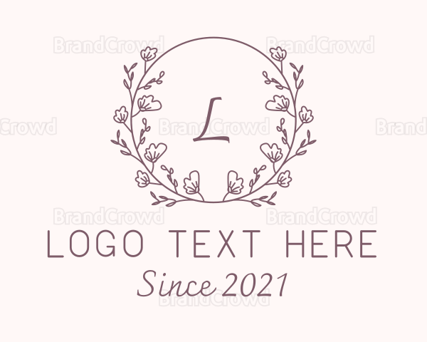 Flower Decoration Lettermark Logo