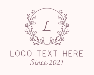 Floral - Flower Decoration Lettermark logo design