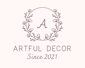 Flower Decoration Lettermark logo design