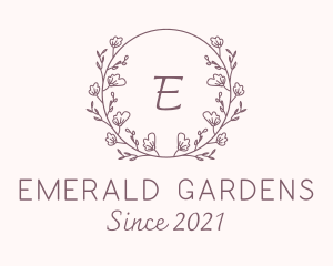 Flower Decoration Lettermark logo design