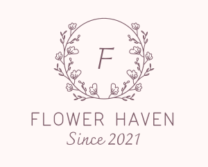 Flower Decoration Lettermark logo design